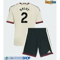 Maglie da calcio Manchester United Diogo Dalot #2 Terza Maglia Bambino 2026-27 Manica Corta + Pantaloni corti)